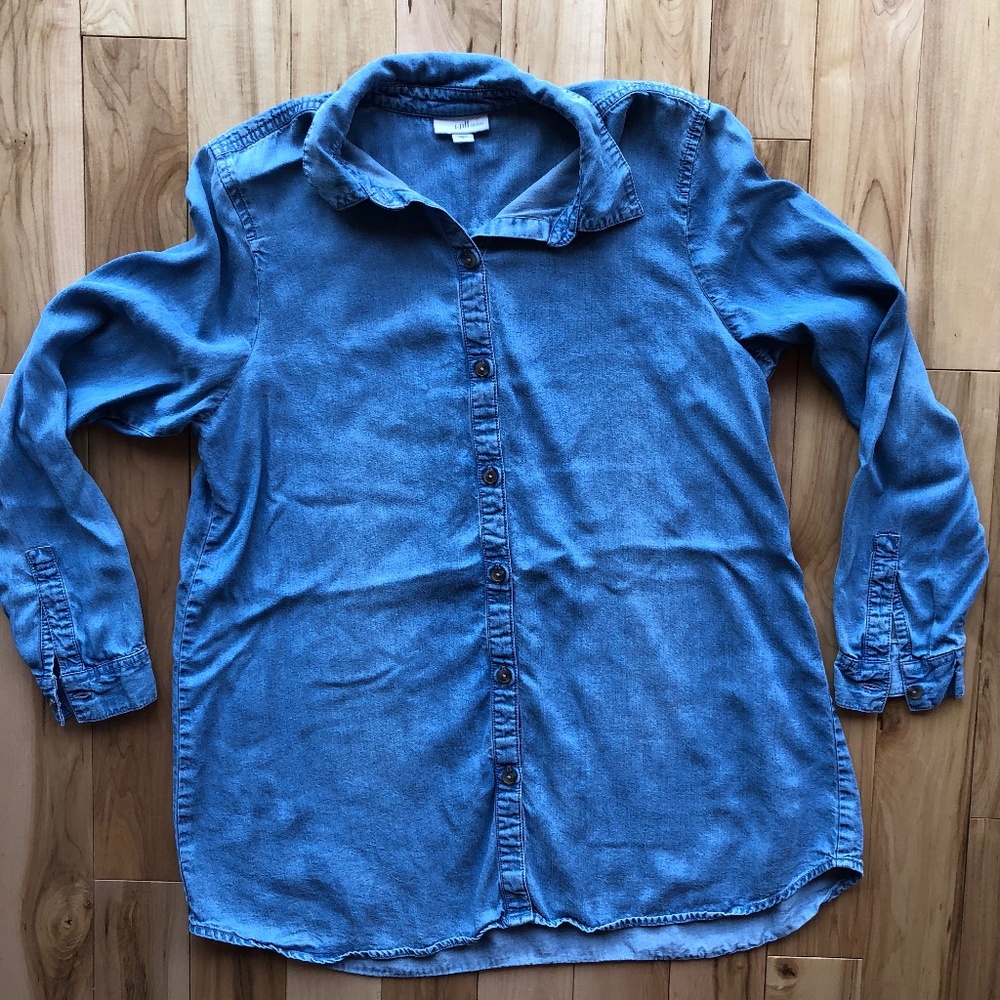 J Jill Denim‎ chambray long sleeve button down